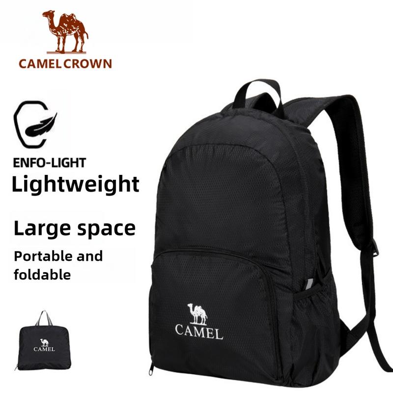 Camel Crown Balo du lịch ngoài trời Balo leo núi dành cho nữ Túi du lịch Balo đi học nhẹ Balo leo núi dành cho nam sinh viên 133BA9U120G