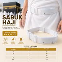 Gambar Sabuk Haji & Umrah Pengikat Kain Ihram Premium | Adjustable | Tersedia Ukuran S, M, L, XL, XXL - M dari Al-fira Official Store Kota Administrasi Jakarta Timur 4 Tokopedia