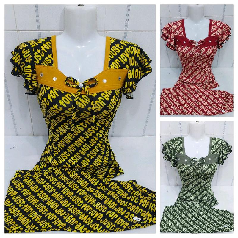 đồ bộ thun aty quần dài ống ôm áo nhấn ben