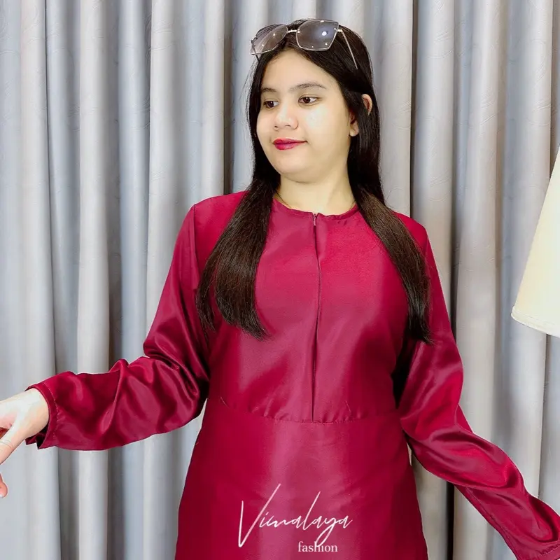 Gamis Putih Busui 2in1 Inner + Rompi Tile Bordir Baju Muslim Vima 0176 7