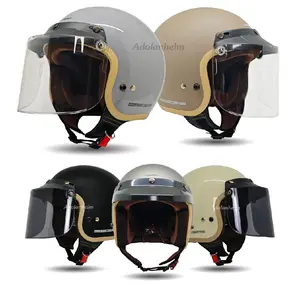 Helm Bogo Dewasa Thinos New Reborn List Coklat motorcycle Kaca Flat Visor Cewek Cowok Keren Full Leher SNI