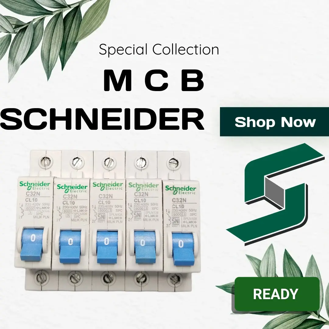 MCB PLN SCHNEIDER 1PHASE 2A/4A/6A/10A DIJAMIN ORIGINAL