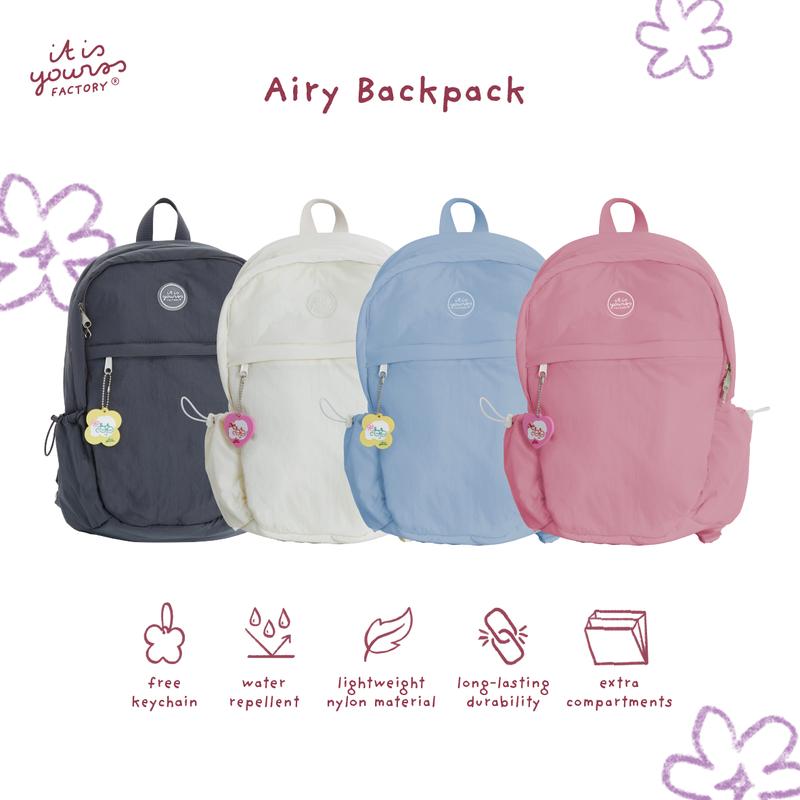 ITISYOURSS Airy Backpack | Tas Ransel Gemes | Tas Ransel Kuliah | Tas Ransel Sekolah | Tas Punggung | Tas Laptop | Tas Waterproof 1
