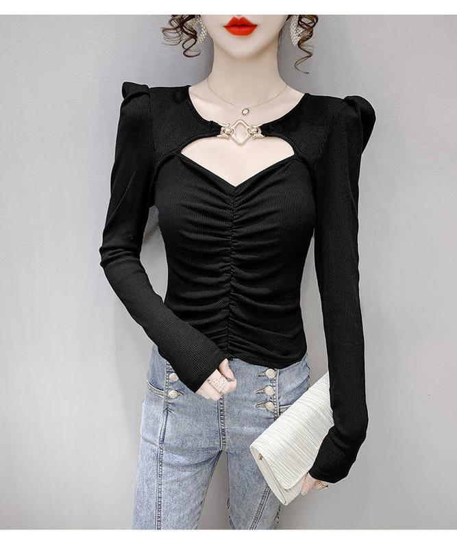 Product Introduction of Áo Cánh Cho Nữ, Phong Cách Quốc Tế, Dáng Ôm, Áo Lót, Thích Hợp Cho Mùa Xuân Và Mùa Thu, Tay Áo Dài, Thiết Kế Sang Trọng, Hở Lưng, Phong Cách Độc Đáo, Thiết Kế Đẹp, Hàng Mới Về Năm 2024 25