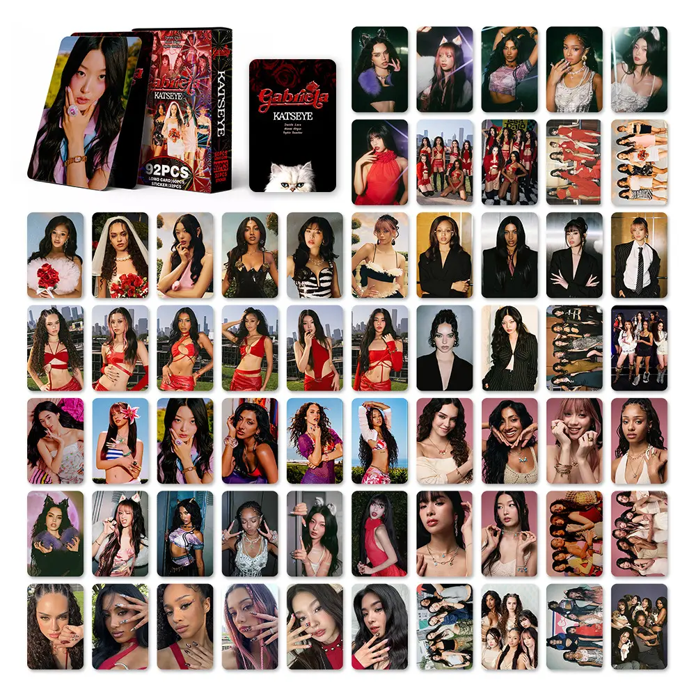 92pcs/box KATSEYE Gabriela BEAUTIFUL CHAOS Photocards Soft Is
