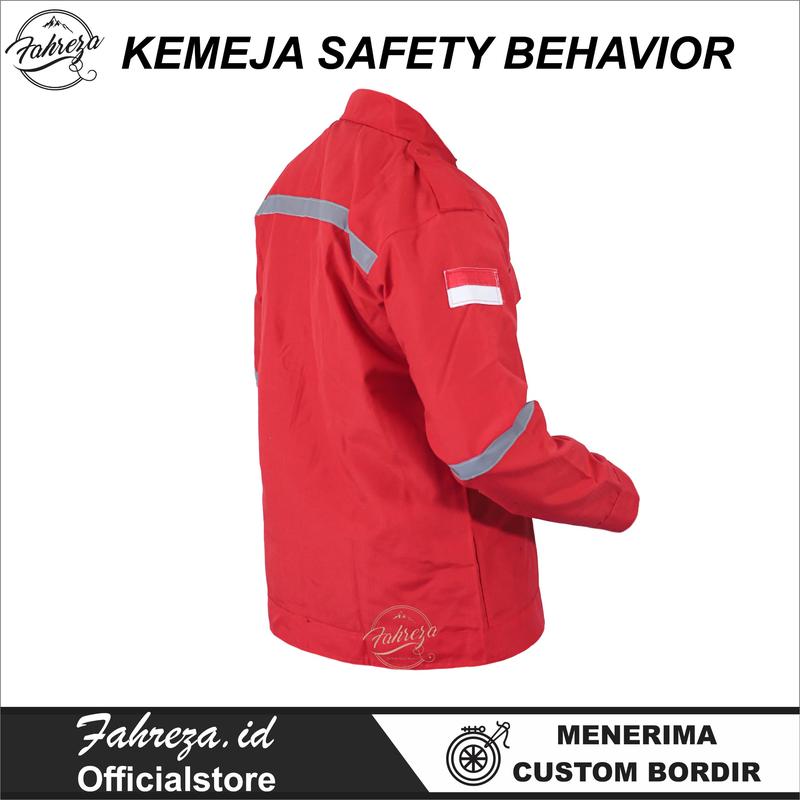 Kemeja Safety Lengan Panjang - Seragam Baju Kerja Proyek Lapangan 4