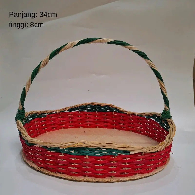 Keranjang Parcel ombak 1 pcs isi 3 keranjang kebutuhan rumah makanan & minuman keranjang penyimpanan 3