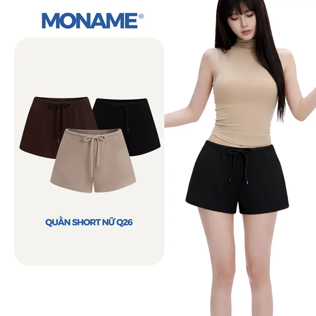 [NEW COLOR] Quần Short Đùi Ngắn Nữ Basic Chất Nỉ Umi Cao Cấp Dễ Phối Đồ Thoải Mái Thoáng Mát - MONAME