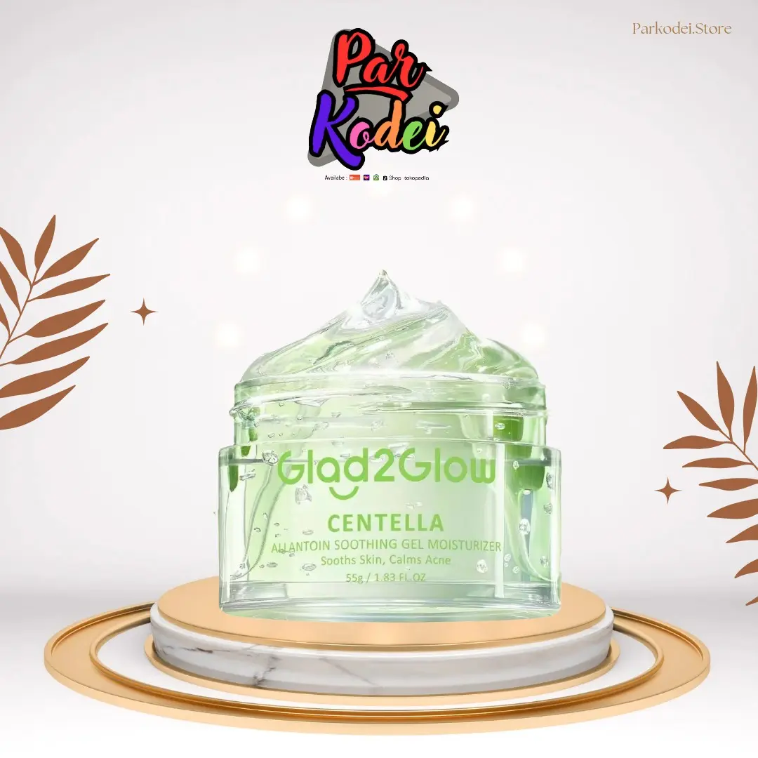 Glad2Glow Centella Soothing Moisturizer Gel Cica Pelembab Wajah 55g/30g Oil-Control Hydrating Moisturizer Jerawat Control Cream moisturizer