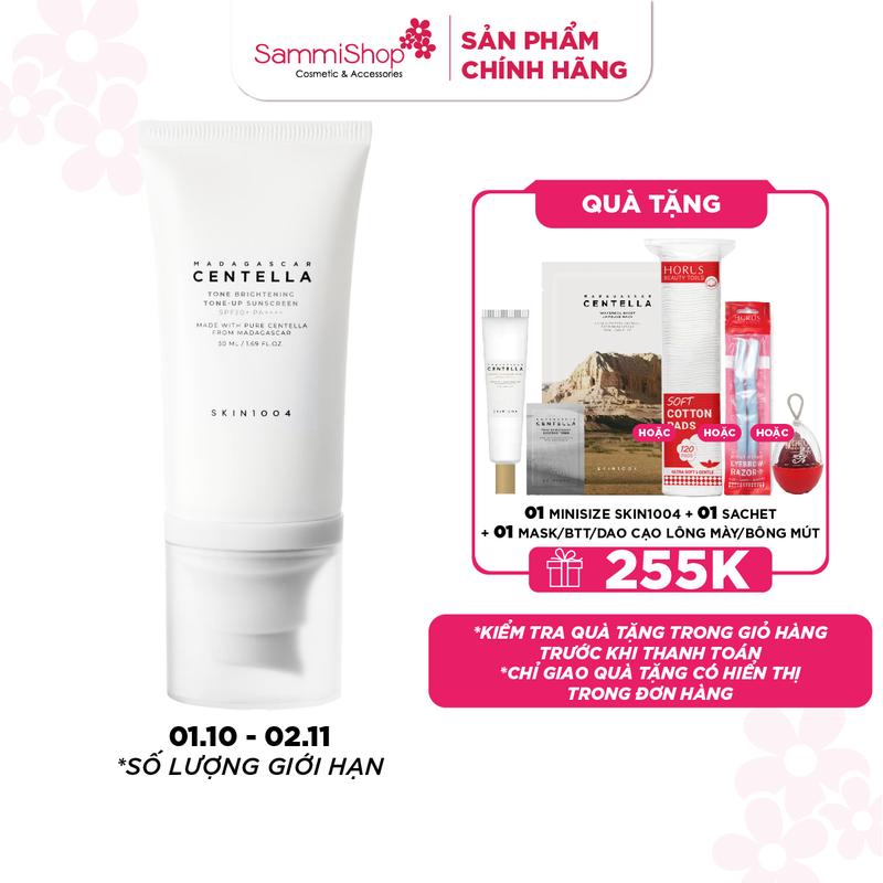 Skin1004 Kem chống nắng Madagascar Centella Tone Brightening Tone-up Suncreen SPF50+ PA++++ 50ml