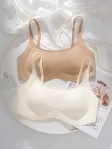 XT Atasan Wanita Bra Wanita Tanpa Kawat Bralette Busa Tipis Bandeu Adjustable Women BRA510
