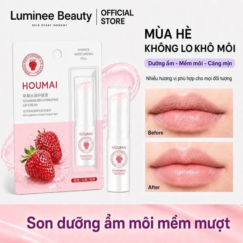 Son dưỡng môi Vitamin E chiết xuất dâu tây/mật ong, tinh chất trái cây, dưỡng…