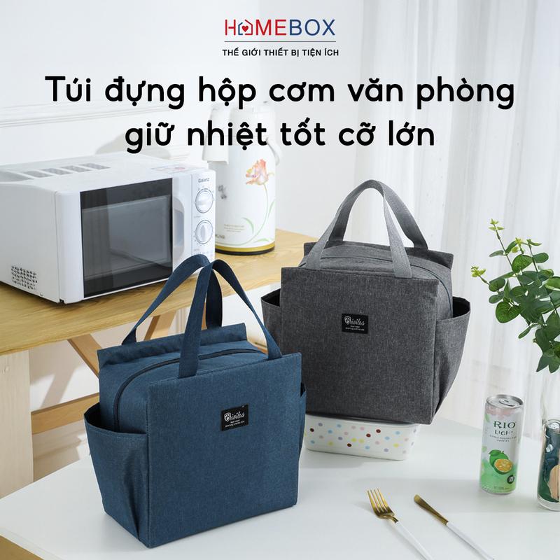 Túi Đựng Hộp Cơm Giữ Nhiệt 3 Lớp Cao Cấp Túi Giữ Nhiệt Đựng Cơm Trưa Văn Phòng Sinh Viên Tiện Lợi