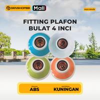 Gambar Kingsun Fitting Plafon Bulat 4 Inci Warna Warni E27 ISO SNI Max 6A 250V Diameter 11cm Oranye Biru Hijau Putih Genshop88 Lampu Plafon Berkualitas Tinggi - Biru Muda dari GEN@SHOP88 Kota Surabaya 1 Tokopedia