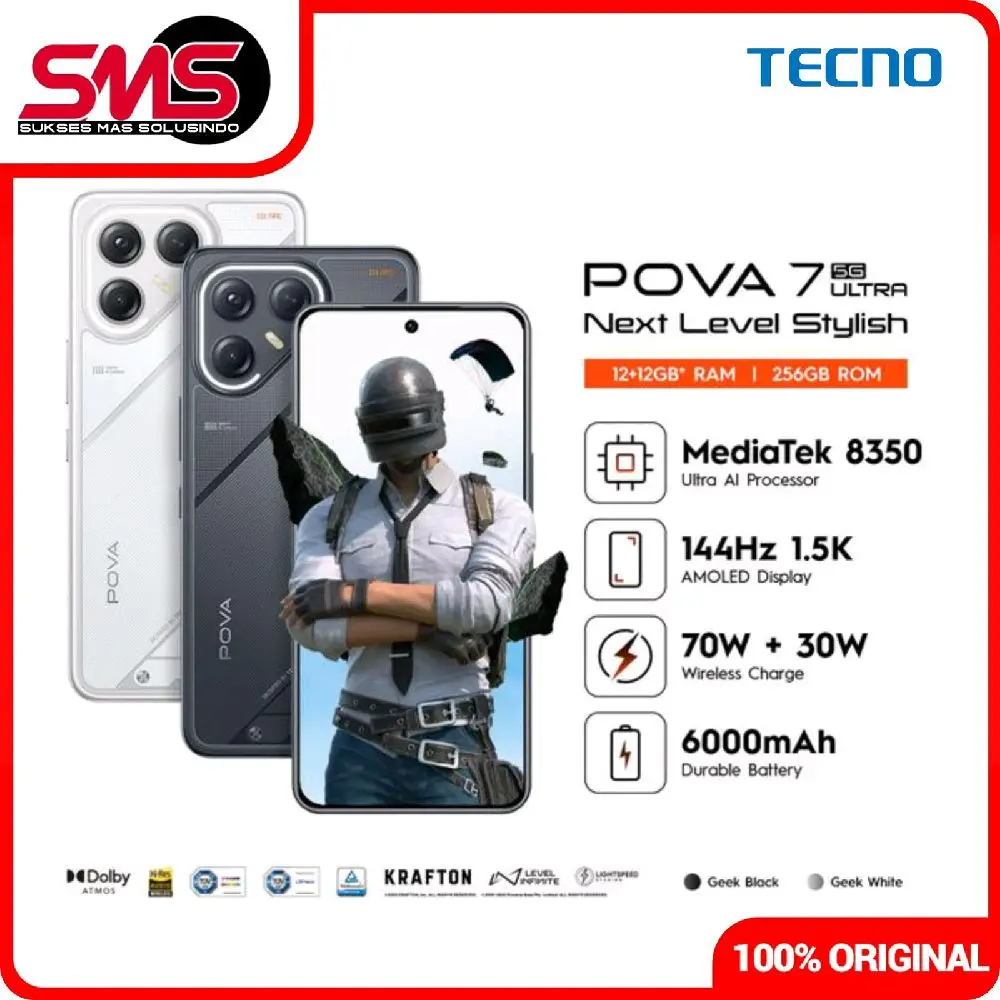TECNO POVA 7 ULTRA 5G 12/256 GARANSI RESMI INDONESIA