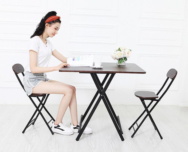 Product Introduction of PORTABLE FOLDABLE DINING TABLE KITCHEN TABLE SPACE SAVING SIDE TABLE DROP LEAF MULTI PURPOSE DINNER TABLE FOLDABLE CHAIR WITH BACK REST 9