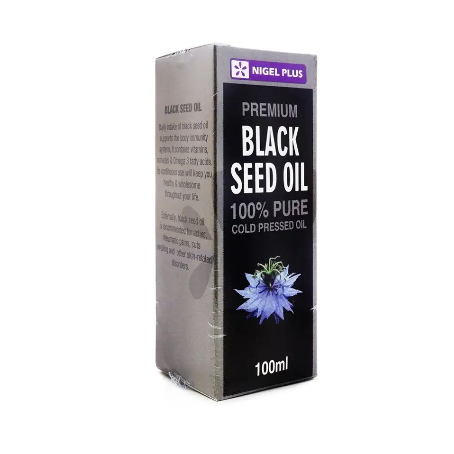 100% Cold Pressed Edible Nigel Plus Premium Black Seed Oil 100ml energy gluten free