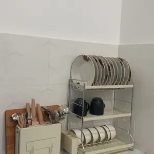 【GGAIMU】Pisau Dapur Rak Sendok Pemegang Talenan Pemegang Rak Penyimpanan Multi-fungsional Hitam Kitchenware
