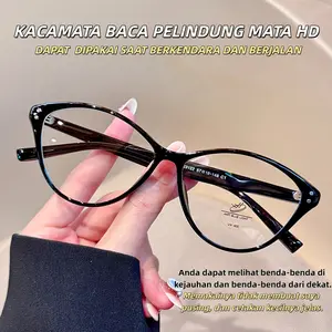 (DISKON)Kacamata Baca   multifokus yang dapat dipakai untuk melihat jauh dan dekat Anti Radiasi Lensa Plus Lensa Baca dan Jalan Lensa Double lensa Bifocal Frame Modis Unisex Pria Wanita Cewek Cowok  bifokal 8383
