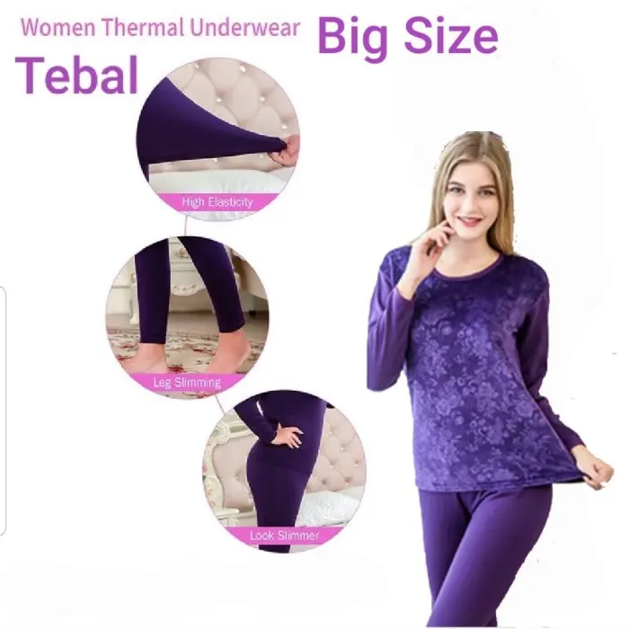 K✉4X LONG JOHN WANITA BIG SIZE MUSIM DINGIN 03 J❤24 2