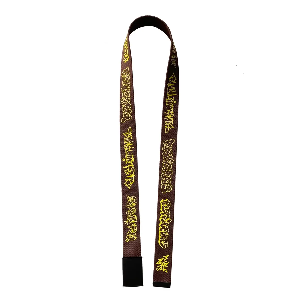 BELT PUBLIC RATS CANVAS GRAFITY BROWN YELLOW - IKAT PINGGANG PUBLIC RATS