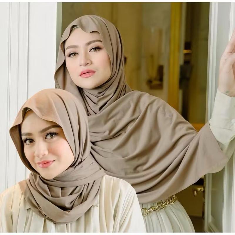 Product Introduction of PASHMINA KAOS RAYON PREMIUM UKURAN 180X75CM HIJAB KAOS RAYON SHAWL 7
