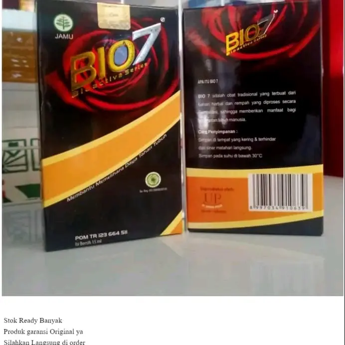 BIO7 BIO SEVEN 15ML JAMU TETES HERBAL BIO7 SEHAT HERBAL ASLI  ORIGINAL 2