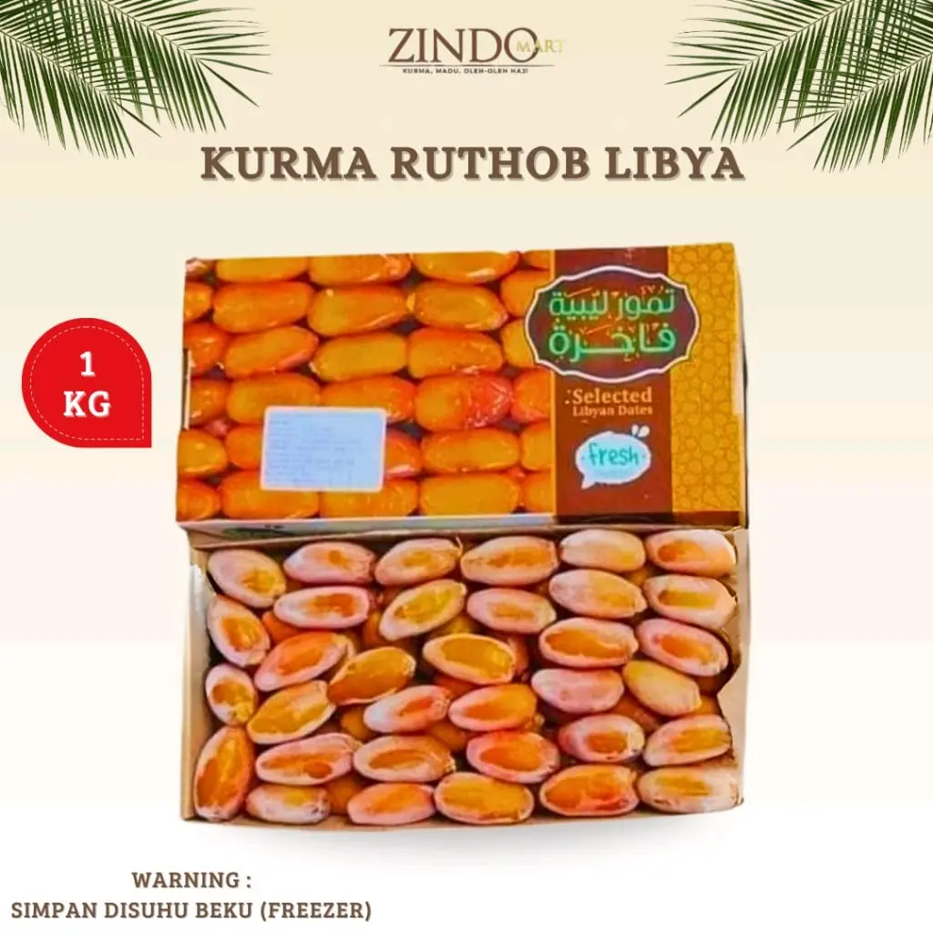 KURMA RUTHOB LIBYA 1KG & 500GR / KURMA MUDA PREMIUM FRESH / KURMA BASAH UNTUK KESUBURAN & PROGRAM HAMIL