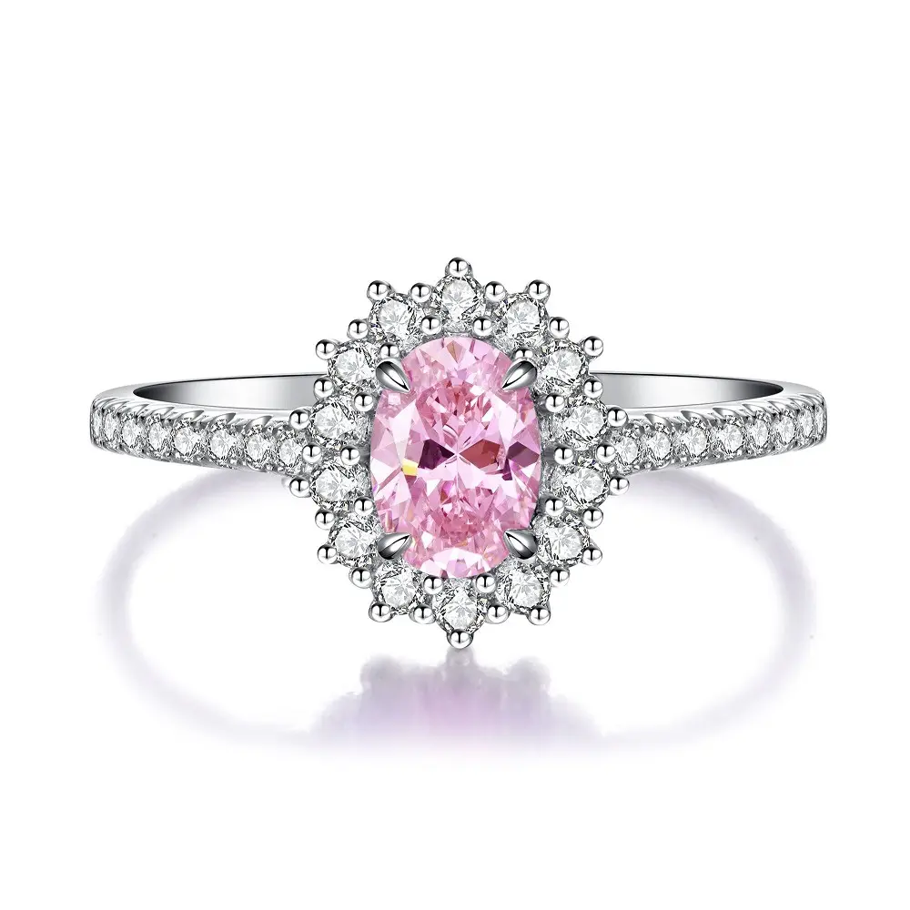 【T12】925 Sterling Silver Oval Shape Ring