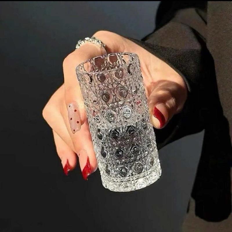  ￼Set 6 Ly Rượu Thủy Tinh ZN-06 Vân Nổi 20ml Cao Cấp Ly Uống Rượu Mini Sang Trọng 