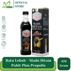 MHP Ratu Lebah I Madu Hitam Herbal Pahit Plus Ekstrak Propolis & Daun Insulin 470gram ORIGINAL