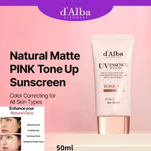 d'Alba Waterfull Tone Up Sun Cream 50ml/Sunscreen combination sang pencerah d alba serum first spray Facial Mencerahkan Set