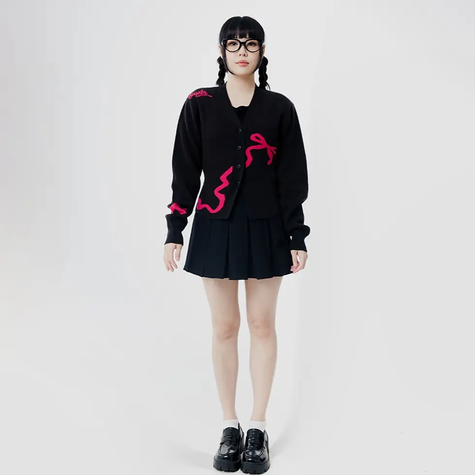 Gurls Club Knit - Baby Boo Black