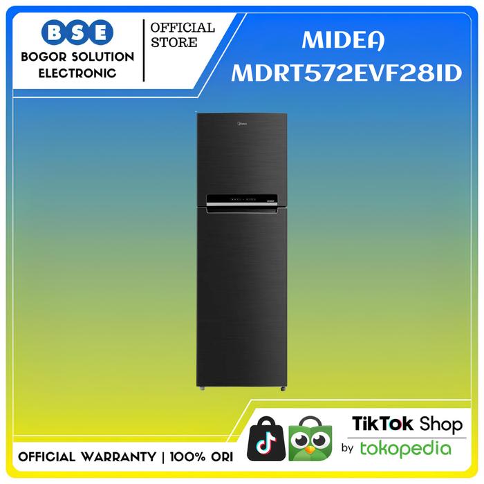 Gambar Kulkas Midea MDRT572EVF28ID 428 Liter Kulkas 2 Pintu No Frost MIDEA Kulkas Inverter MDRT572EVF28 HITAM dari Bogor Solution Electronic Kota Bogor Tokopedia