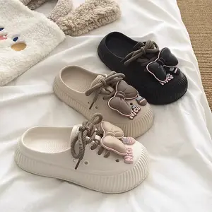 Sandal Selop Wanita Model Lucu Kekinian - Nyaman & Stylish dengan Desain Karakter Lucu Motif Kartun Bentuk Unik Bahan Sol Karet Anti-Slip Bagian Atas Lembut dan Nyaman Warna Soft Kekinian