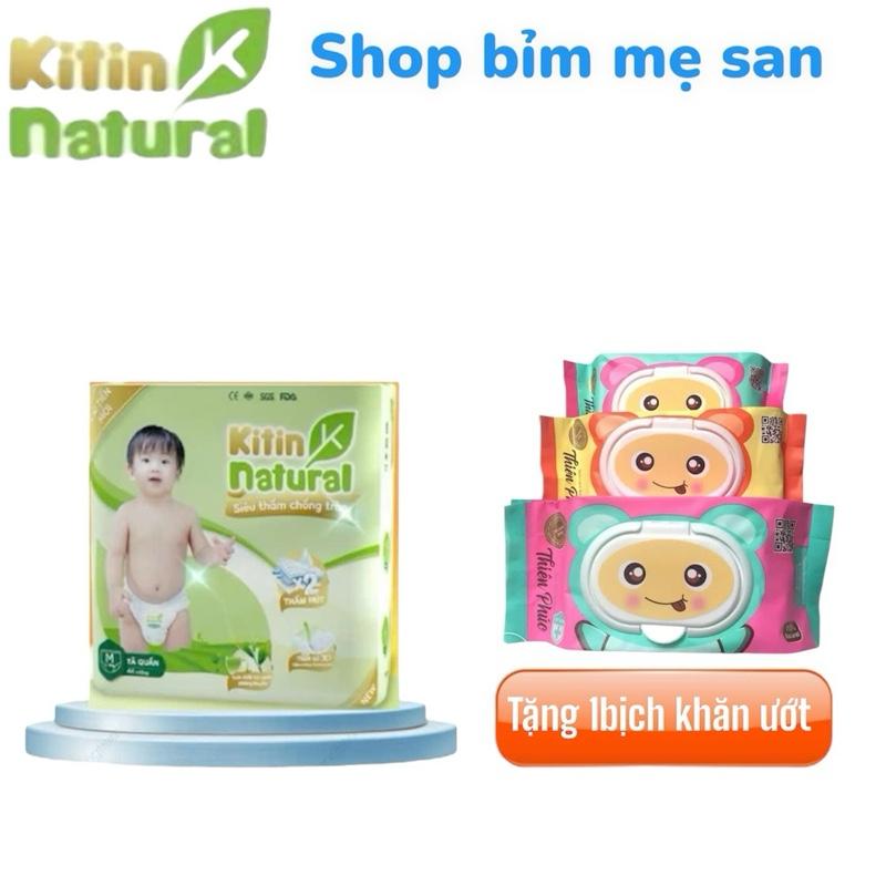 [1BỊCH TẶNG QUÀ] Tã bỉm Việt Kitin natural tinh chất trà xanh lành tính, đủ size Cho Bé 3-20kg  Voi Cho Bé