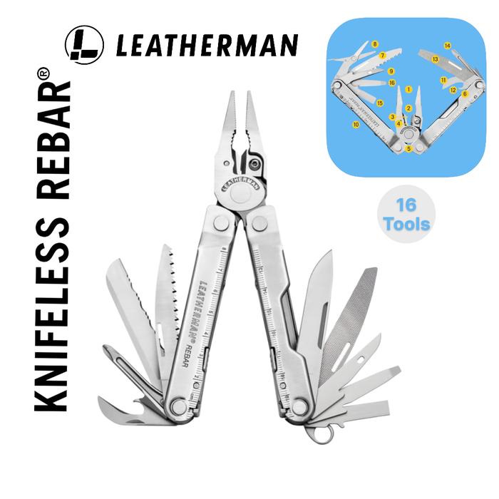 Gambar Pisau Lipat Leatherman Knifeless Rebar 16-in-1 Multi Tools for Outdoors Camping DIY dari Tokovita1981 Kota Tangerang Tokopedia