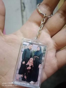 Product Review of Gantungan Kunci Custom Foto Bebas Bahan Akrilik Bening Tebal Ganci Chains from m** l**7 2