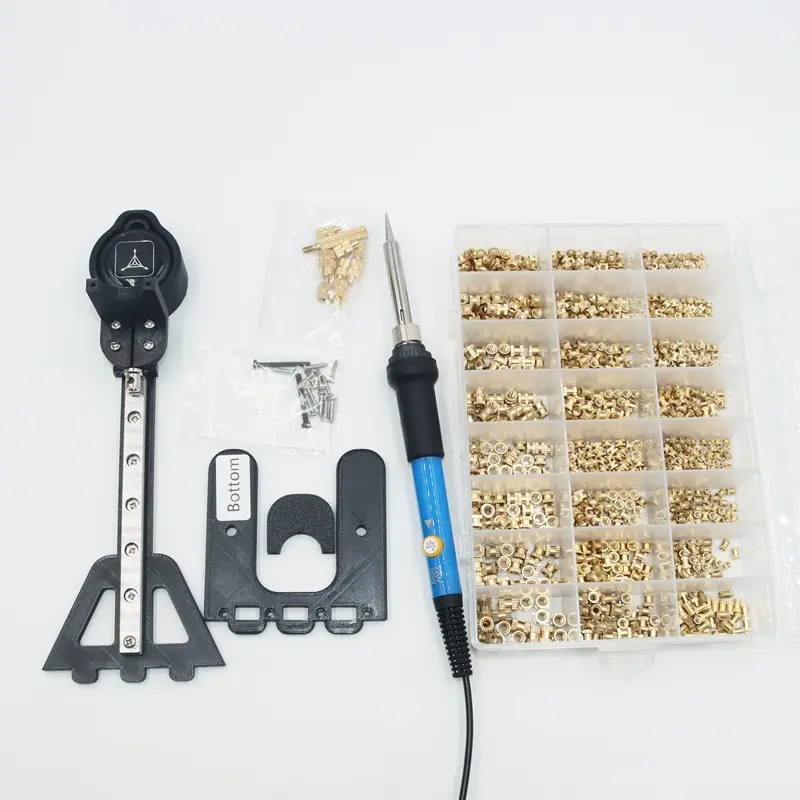 1460x Threaded Insert Nut Soldering Iron Tip Heat Set Inserts Press Tool Brass Nutsert Embedded Copper Insertnut for 3D Printer