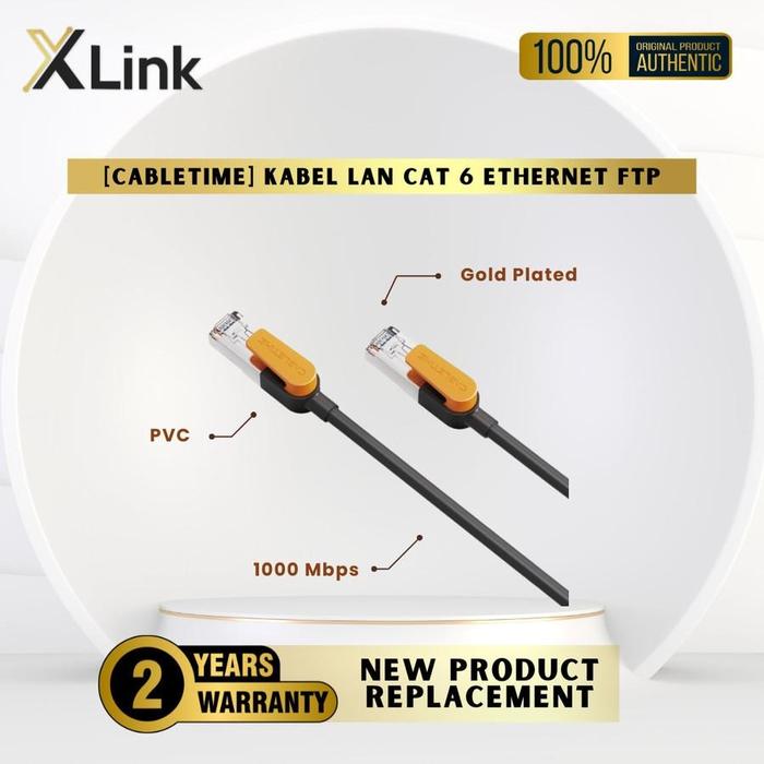Gambar Kabel LAN Gigabit Ethernet RJ45 Cat6a SSTP Network Patch - 0.5M dari XLink Surabaya Kota Surabaya Tokopedia
