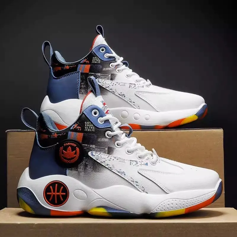 Sepatu Basket Pria Anti Bau Anti Slip Tahan Lelasan untuk Musim Panas - Outdoor