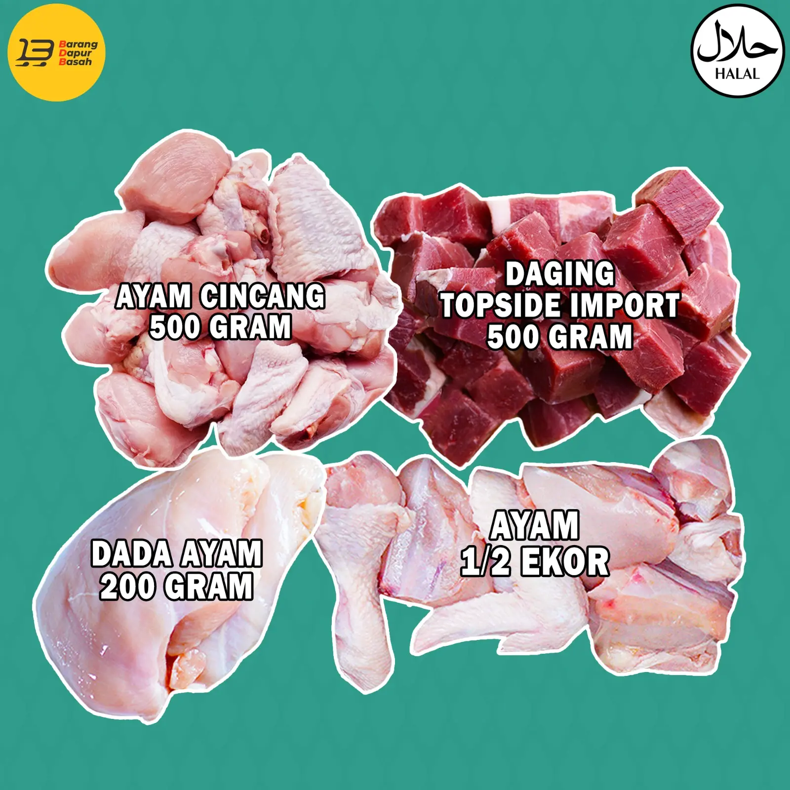 [T22] KOMBO EMPAT READY RAYA  [SIAP SIANG, CUCI & DELIVERY 1 SEMENANJUNG]