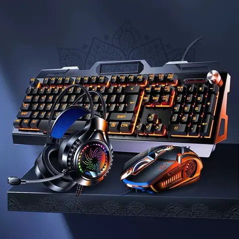 Bàn phím cơ combo chuột bàn phím cơ tai nghe chất lượng cao cho game thủ