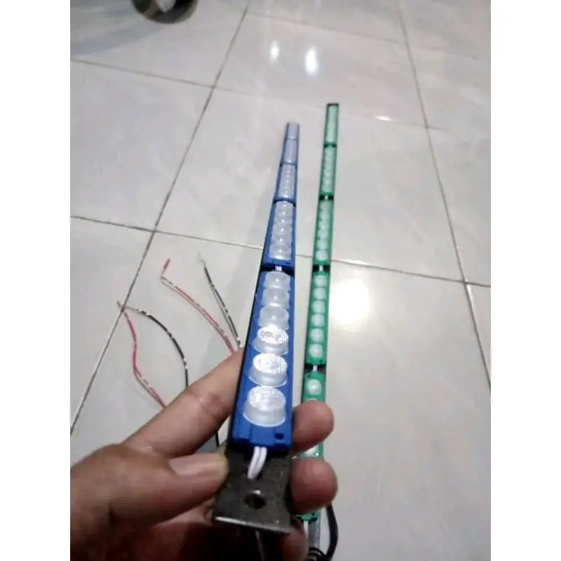 Lampu Light Bar/Atap 5 Channel 80cm - LED 6 Mata Warna Putih, Hijau, Biru, Kuning, Merah, Pink, Ungu, Blue Ice - Kotak Car hpl 6