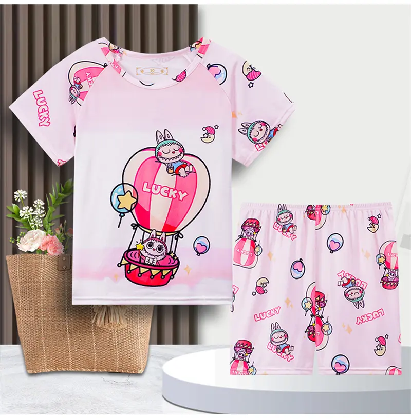 Big Girl Short Sleeve Round-Neck sleepwear Kid's Polyester Fashion-forward nightdress for 11 - 12 years