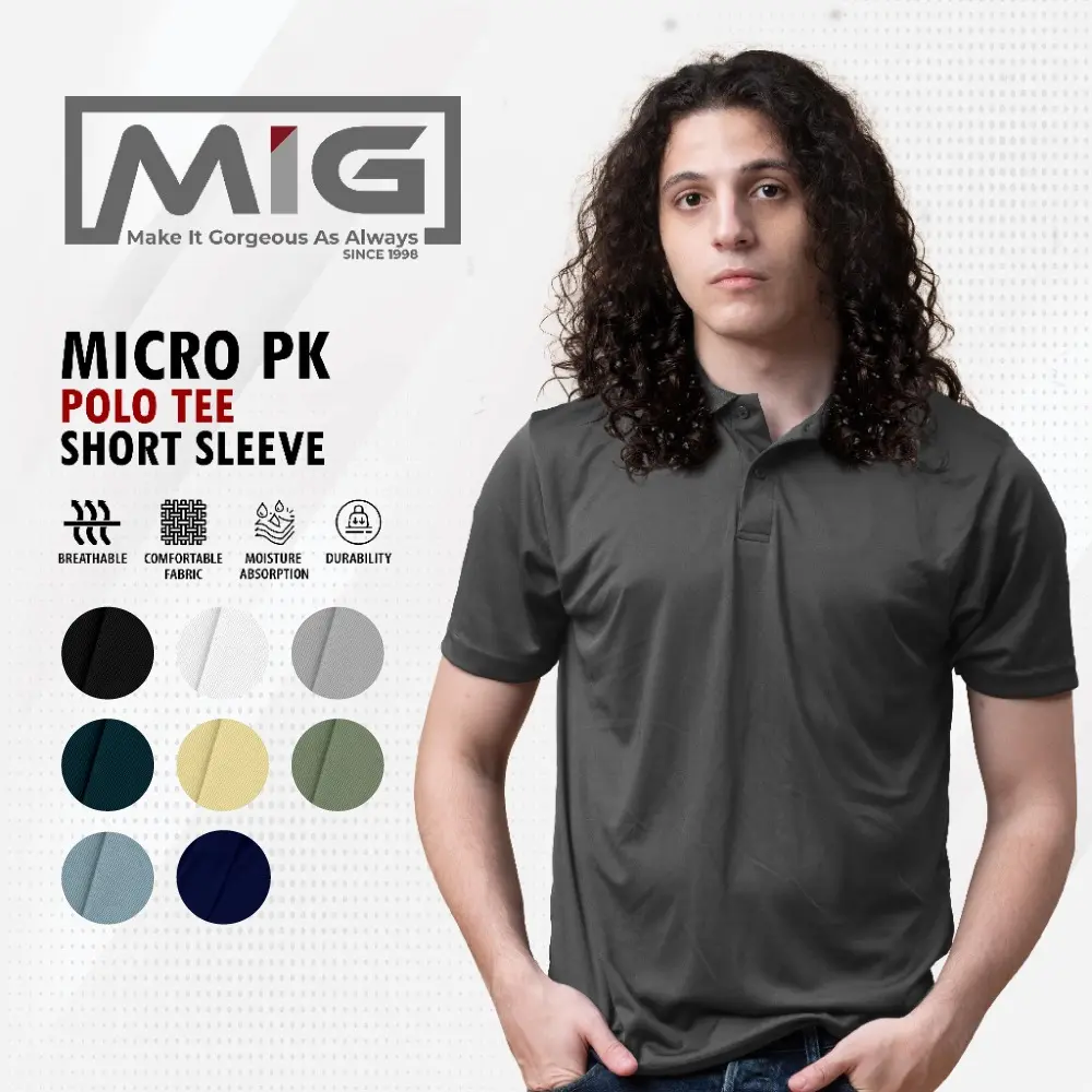 MIG 1152P Micro PK Polo Tee 210g Short Sleeve