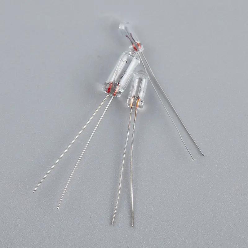 10pcs mini 3/4/ 5 mm 3/6/12/ 24V bóng đèn sợi lụa sợi đốt Edison gạo