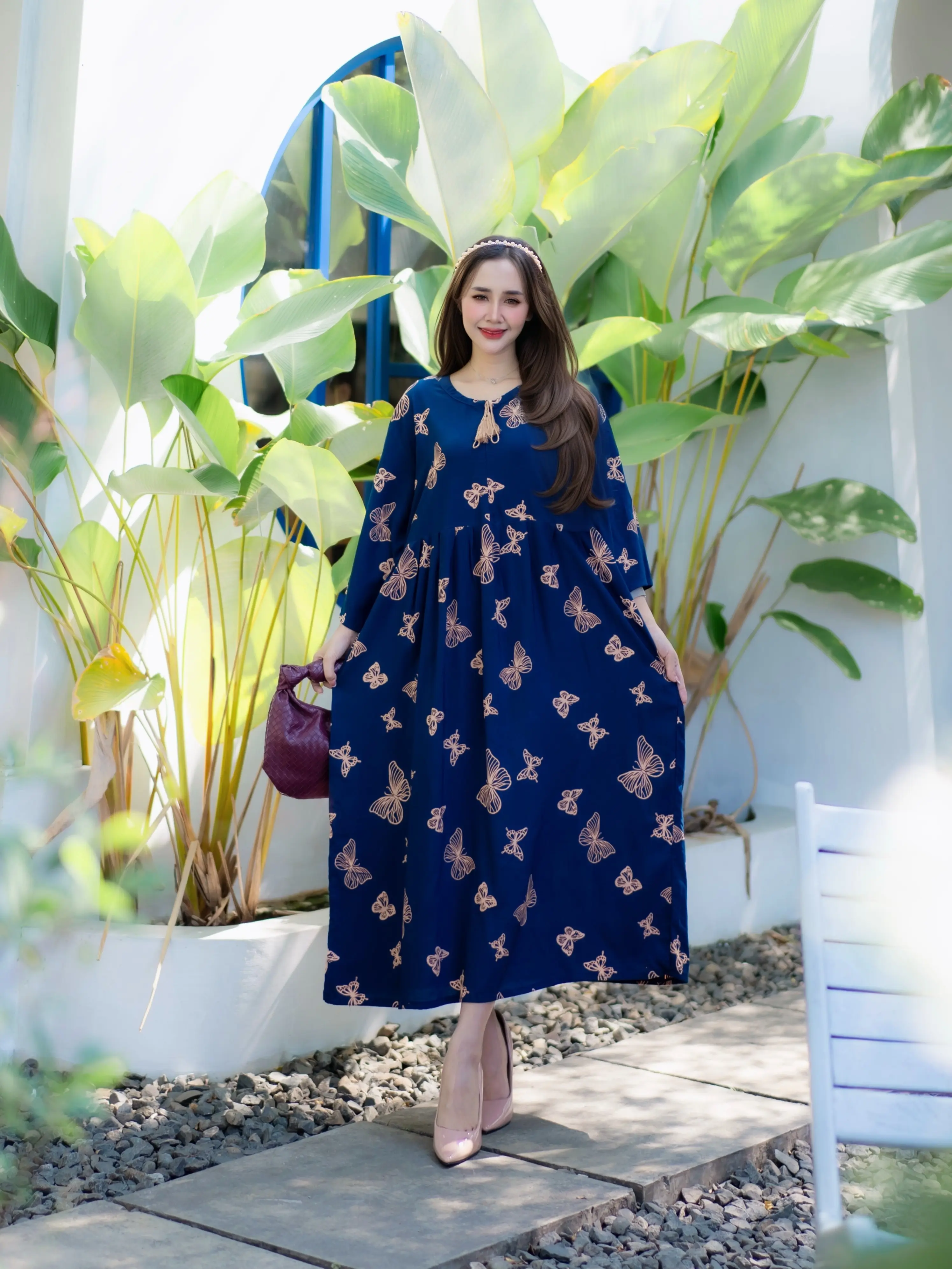 Daster Rayon Tali Tasel Busui Motif Terbaru Dress Ibu  Hamil Bahan Tebal dan Nyaman
