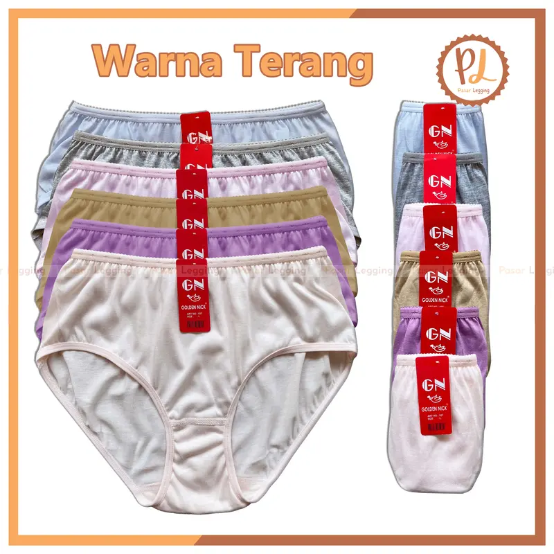 CD GN Isi 3pcs / Celana Dalam Golden Nick / Celana Dalam Wanita Katun Lembut Golden Nick 1