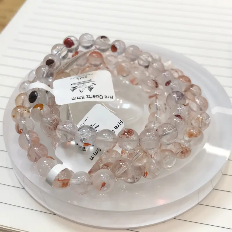 Fire Quartz 8mm Crystal Bracelet 4